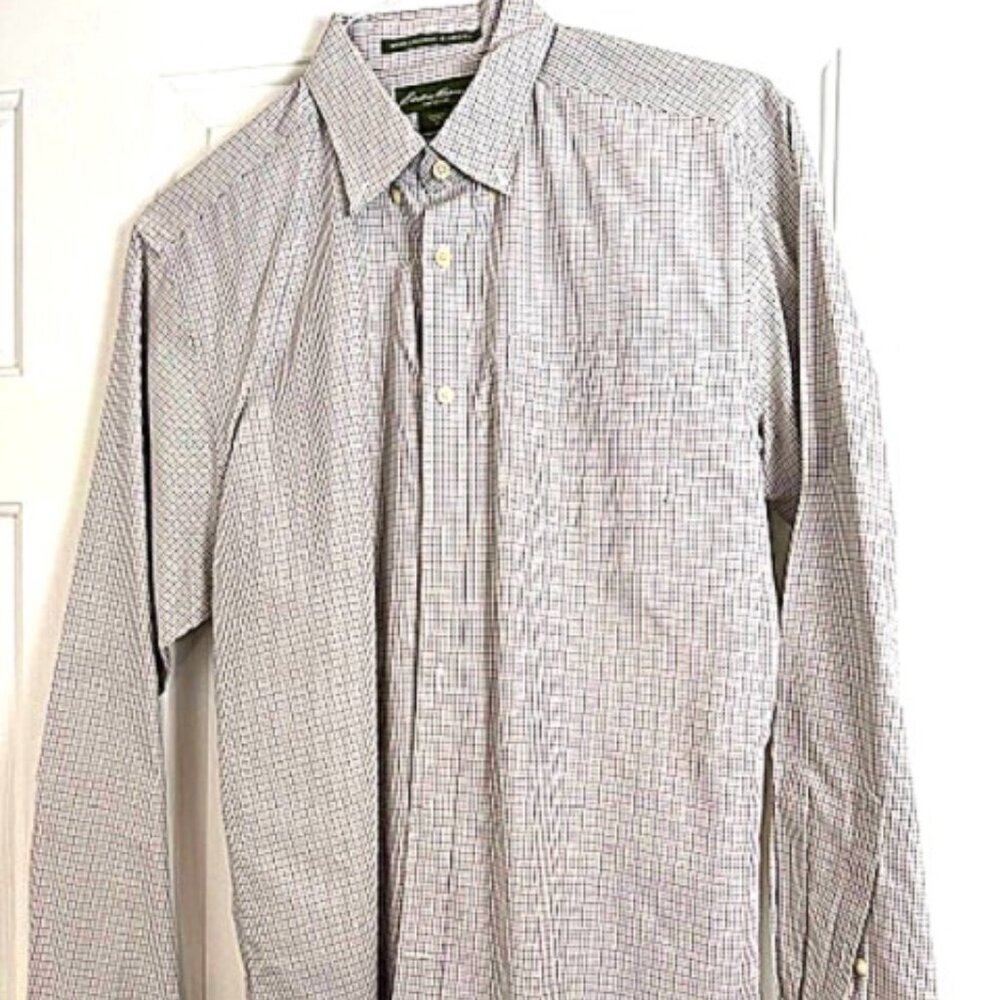 Eddie Bauer Long-Sleeve Men's Dress Shirt - Picture 6 of 7